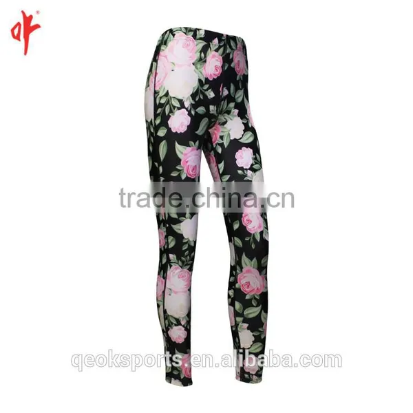 Baselayer Bottoms Yoga Pant Popular Trendy Pant Brand Trousers Floral Casual Pants photo-2