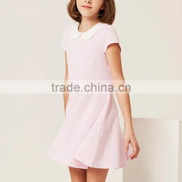 School Children's Princess Skirt 2017 Summer New Girls' Collar Dress photo-3
