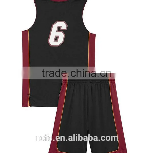 Top Quality Wholesale Basketball Uniforms Color Black photo-2