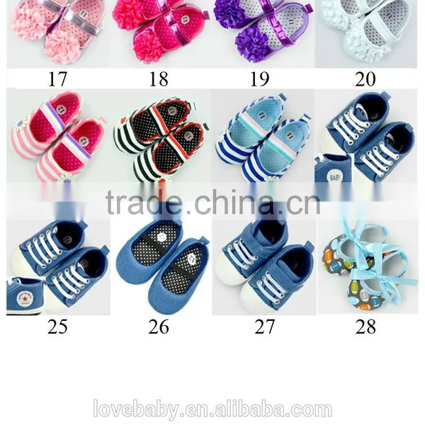 Denim Color Point Baby Girls Prewalker Shoes Buster Brown Baby Walking Shoes LBF2015122304 photo-6
