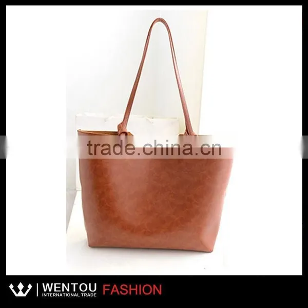 Fashionable Preppy Women PU Shoulder Bag photo-4