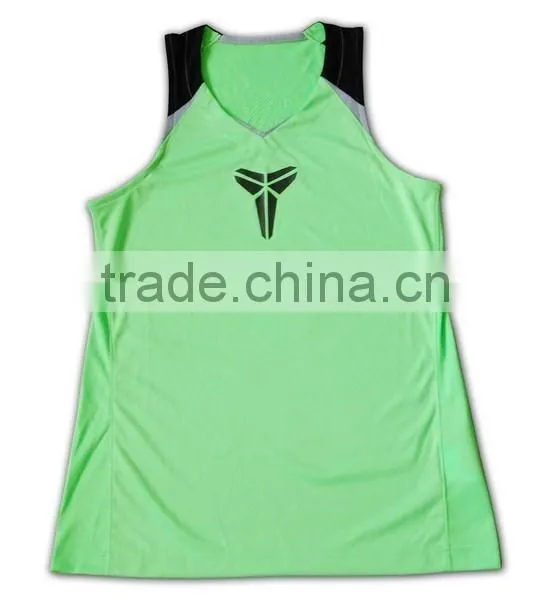 China Manufactory High Quality Light Green Slim Plain Gym Vests photo-5