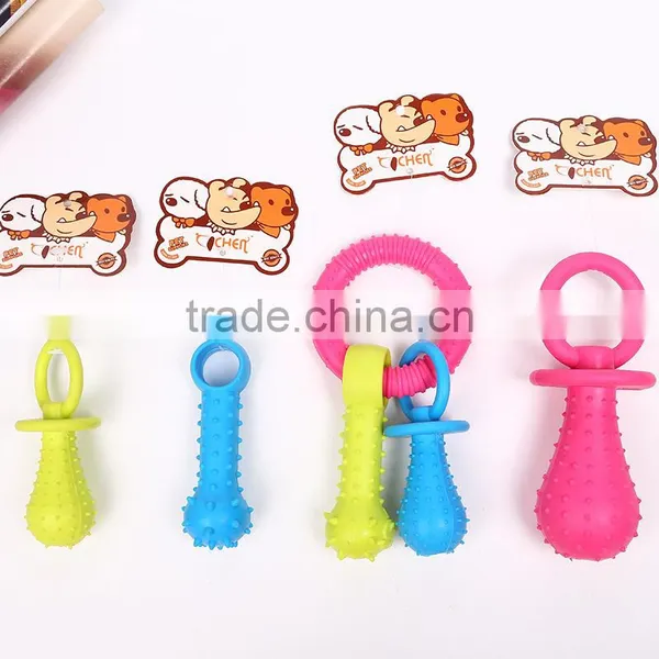 Pacifier Shaped Pet Chew Toy Dog Rubber Toy photo-6