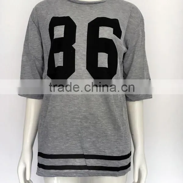 2017 Summer Fashion Lady's Shirts Top Shirt For Fat Women Boat Neck Women T Shirt photo-6