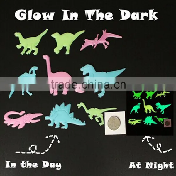 Glow in Dark Dinosaur Wall Sticker PP Luminous Fluorescent Wall Cling Customized Removable Wall Sticker photo-2