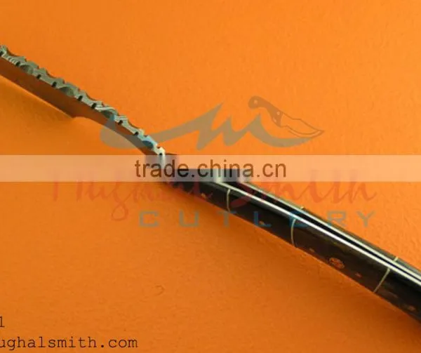 Damascus Steel Razor/wood Handle/Shaving Razor With Mosaic Pin photo-3
