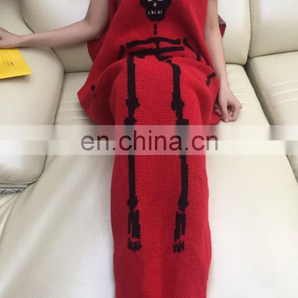 New Arrival Warm Soft Sofa Blanket Knitted Mermaid Tail Blanket photo-5