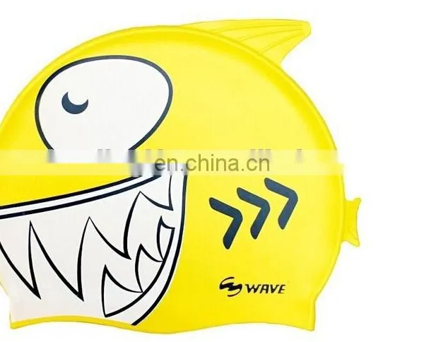 Silicone Fish Cartoon Swimming Caps for Kids photo-4