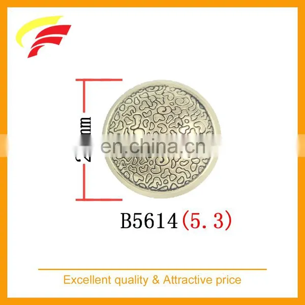 40L 25mm Round Zinc Alloy , Zamak , Metal Hand Sewing Suit Button With Enamel