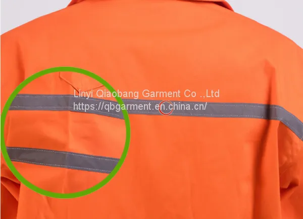 Custom High Visibility Blue Safety Working Clothes Reflective Stripe Overall Workwear Oil Field Coverall photo-3