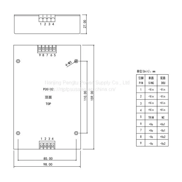 PDB-D2 Series 100-300w Input 24/48/110vdc Output 12/24/48vdc Power Supply Dc/dc Converters photo-2