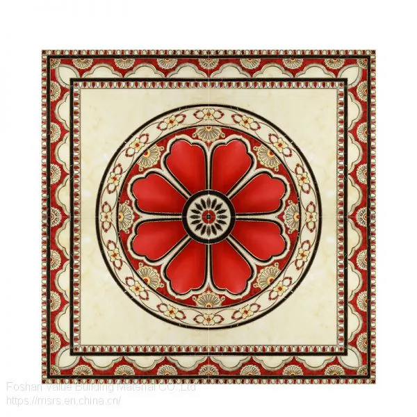 China 1200x1200 Polished Golden Crystal Porcelain Decorative Carpet Floor Tile