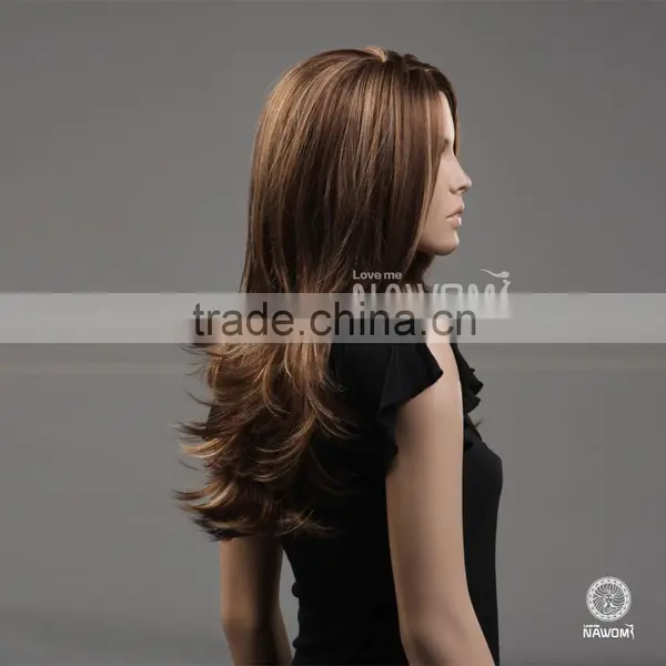 NAWOMI Wig 100% Japan's Hair Woman Wavy Blonde Synthetic Wig 3612 photo-4