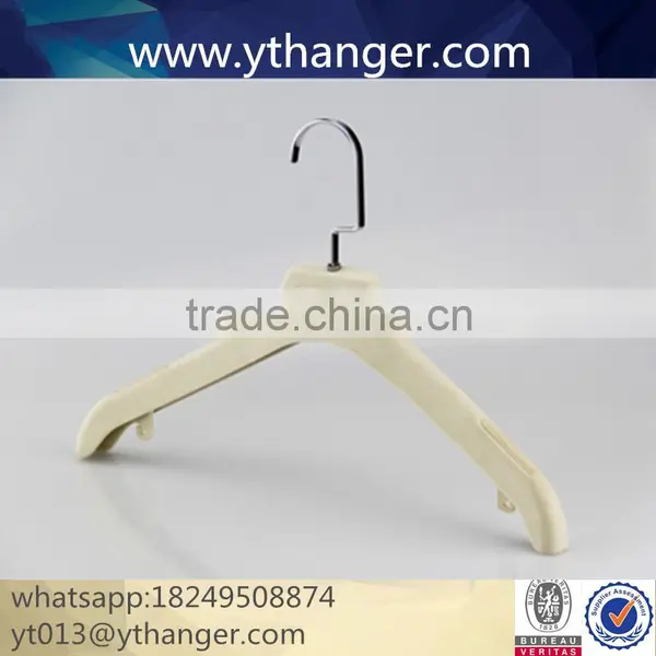 CY-626 Grey Suit Velvet Hanger on Shoulder Flocking Velvet Hanger for Wholesale Clothes photo-3