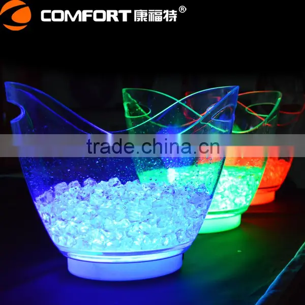Eco-Friendly Feature Cheap Clear Acrylic Led Beer Bucket photo-4