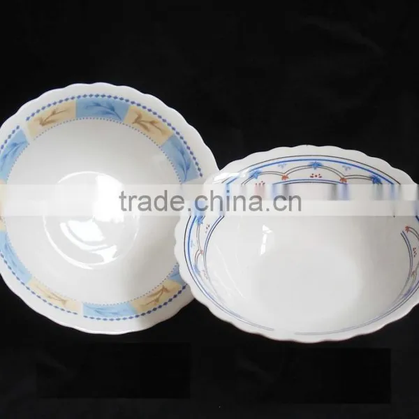Blue and White Porcelain Bowl/decorative Ceramic Bowl/ceramic Plain White Bowl