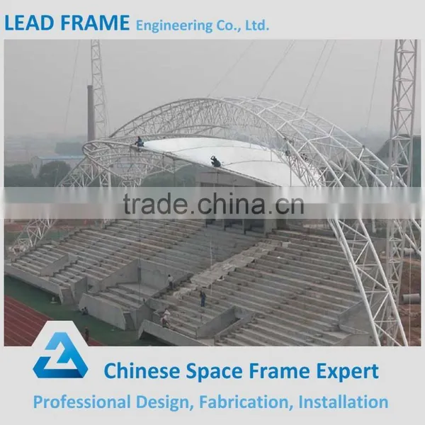 Membrane and Steel Space Frame for Outdoor Bleacher Structure Roof photo-6