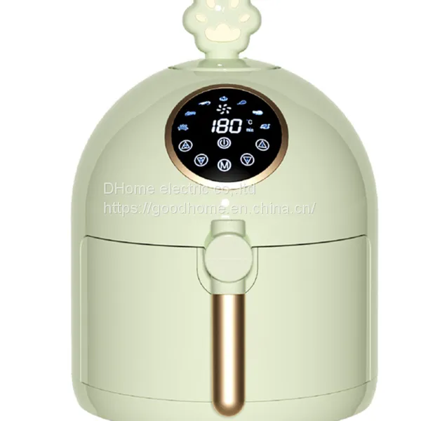 Cat\'s paw cute air fryer Multi-functional intelligent touch screen home large capacity 5L fryer（Wechat:13510231336）