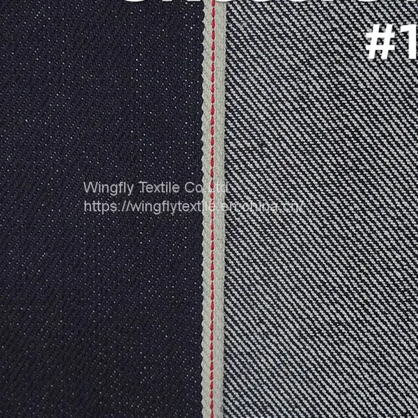 14.2oz 100% Cotton Black Selvedge Denim Fabric Japanese for Men Jeans W287521 photo-2