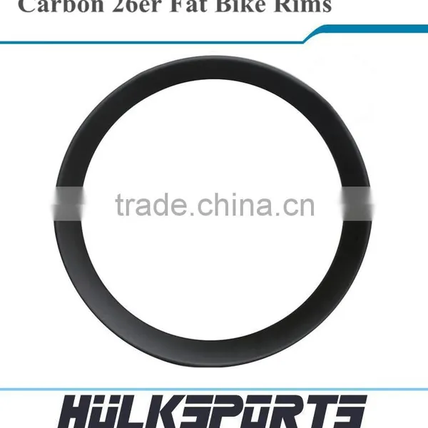 High-end 26er Fat Bike Carbon Wheelset 3K/UD 80 mm Fatbike Rims 18mm Profile Depth Carbon Hooklesse/clincher Mtb Rim Quality Choice photo-2