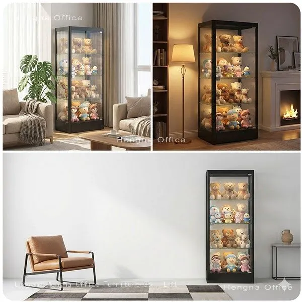 Custom Size Metal Display Case for Trophies | 3C Certified Tempered Glass & Lock | ODM/OEM photo-3