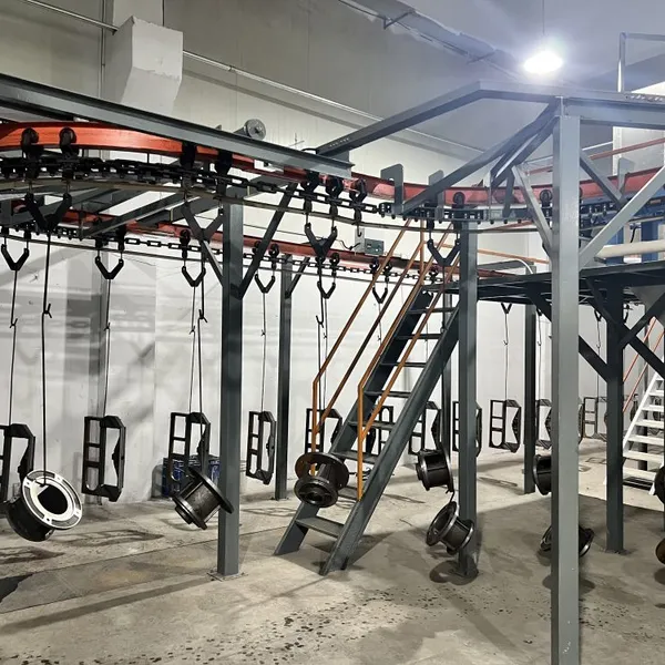 Automatic Electrophoretic Coating Line Water Pump Metal Surface Treatment Equipment