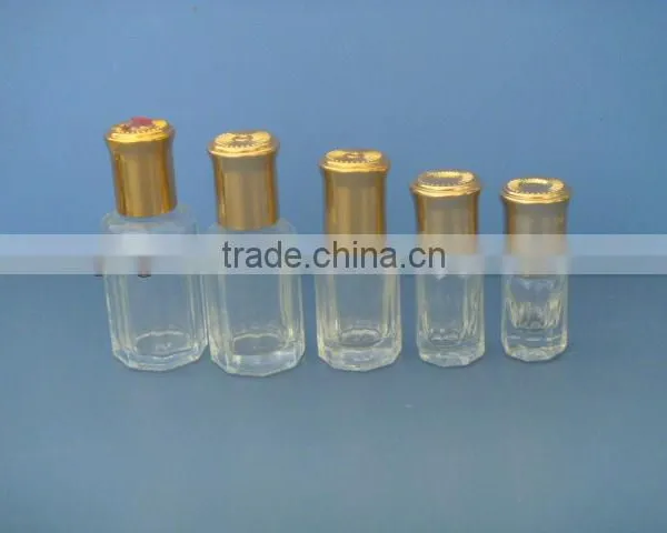 3ml 6ml 12ml Octagonal Shaped Glass Roll on Bottle Quality Choice