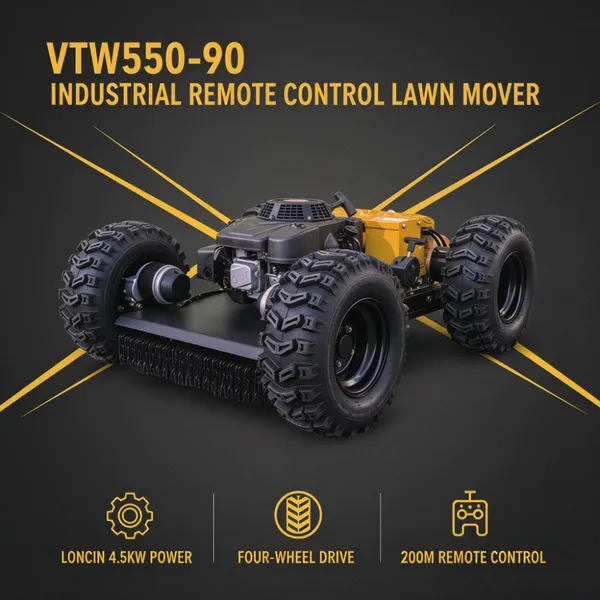 VIGORUN Self Propelled Hay Mower Sale Long Lifespan & Durable Grass Mower For 4 Wheeler For Riverbanks & Lakeshores