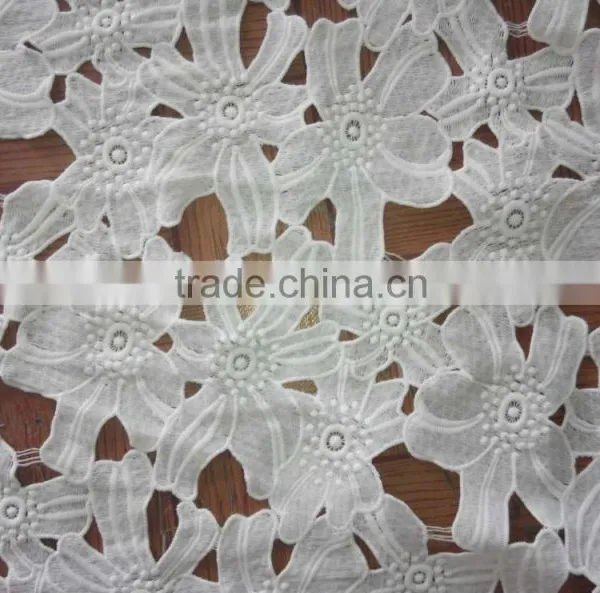 Wholesale Milk Silk Lace Trim Embroidery Lace Accessory for Clothing Design for Wedding Dress photo-2