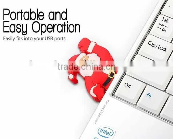 Customized Chirstmas Gift Santa Claus USB Flash Drive 4gb photo-4