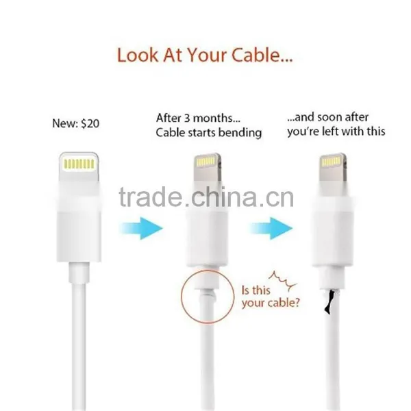 DIY Carton Spiral Protector USB Multi Charger Data USB Cable for IOS photo-3