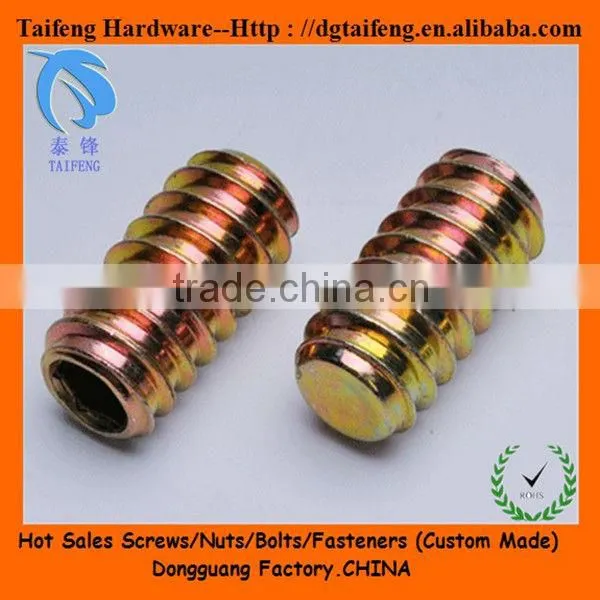 Zinc Coated Flat Point Grub Screw