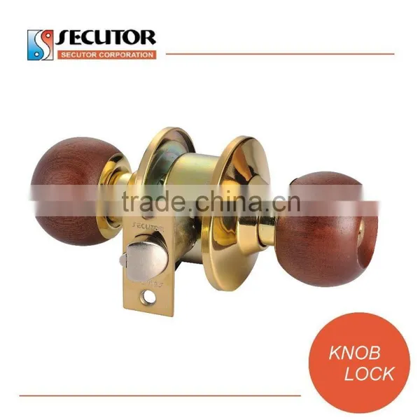Passage Antique Copper Round Knob Door Lock photo-4