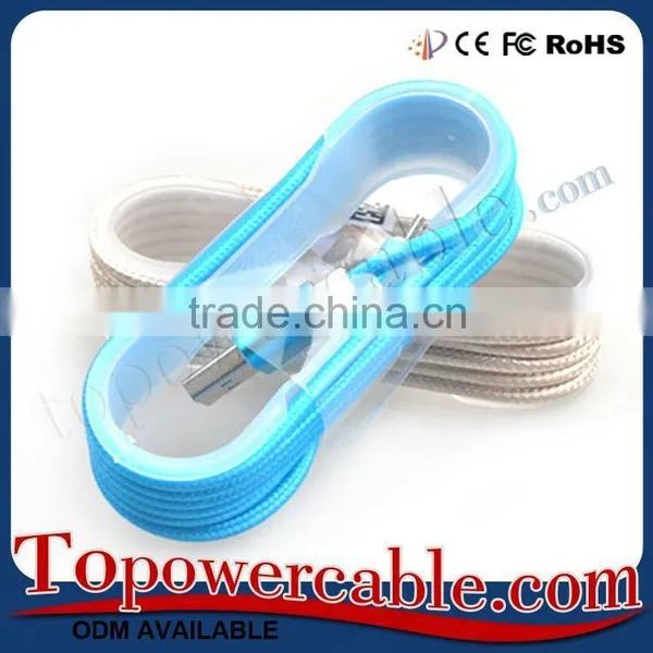 Colorful Nylon Braid Micro Usb 2.0 Data Cable Usb Port Data Transfer Cable For Computer For Lg K7 For Sony Phone photo-5