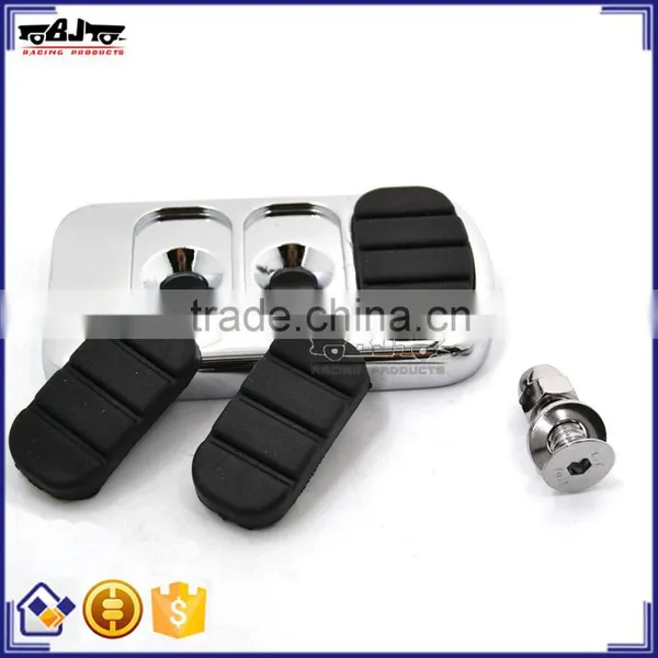 for Suzuki BJ-FP216-047 Aftermarket Chrome Brake Pedal Cover Aluminum With Non-slip Rubber Pads for Yamaha Road Star photo-4
