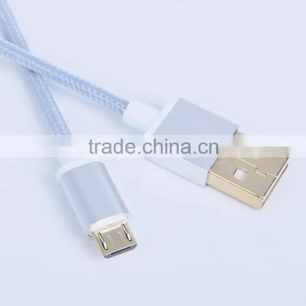 1M USB Fabric Braided Charger Cable Colorful USB Data Cable For Samsung Galaxy s5 photo-2