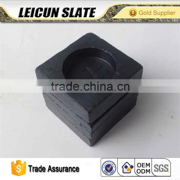 Rough Eage Square Slate Soap Dish photo-2