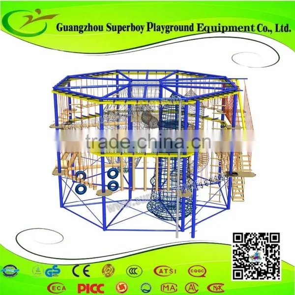 Children Indoor Games of Rope Course Wooden Indoor Games photo-2