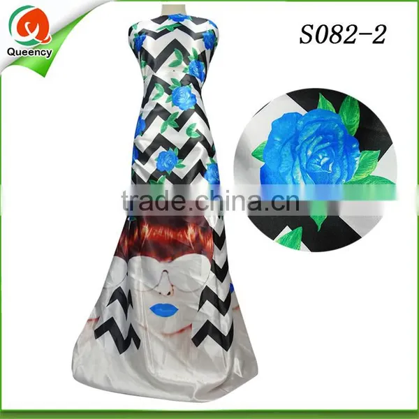2016 Pure Silk Fabric New Brand Face Silk Prints Satin Fabric