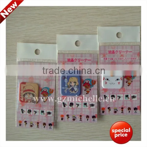 MIC4126 Customized Micro Fiber Sticky Phone Cleaner With Opp Bag Individual Package