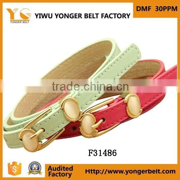 Fashion Orange Color Girls Skinny Summer Hot Style Casual Garment Belt photo-2