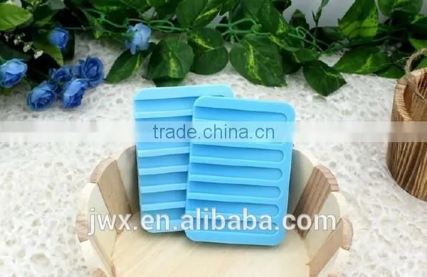 Blue Silicone Soap Support Restroom Hands Washing Tool photo-6
