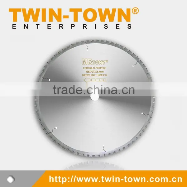 TCT Saw Blade for Multi-Purpose Use 355x72Tx30/25.4mm