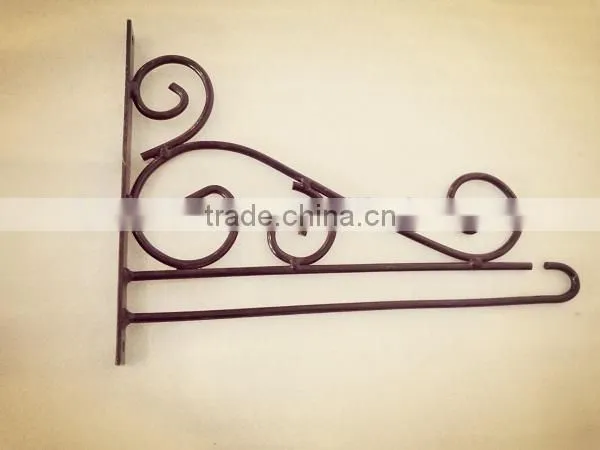 Decorative Wrought Iron Garden Hanging Hook