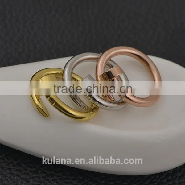 2015 New Design Twisted Nail Rings Cheap Engagement Rings