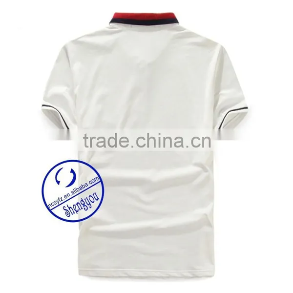 Custom Cotton Plain Dyed Mens T-shirts Polo Wholesale China photo-6