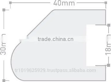 Pvc Wrapped Mdf Crawn Profile photo-2