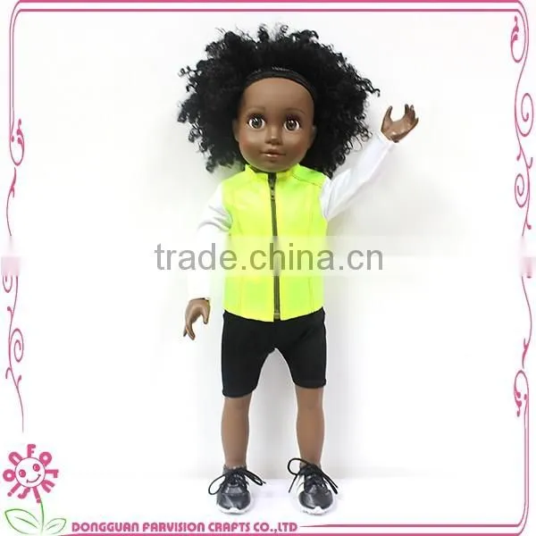 Baseball Black Doll With Wholesale Sneakers Shoes for Dolls photo-2
