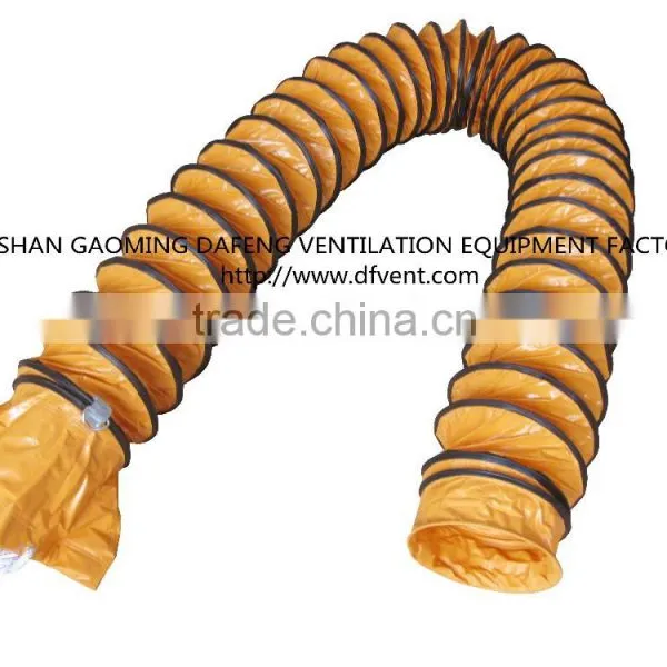 200mm x 5m PVC Orange Flexible Air Ducting and 200mm 220V/50/60Hz Axial Ventilator Fan photo-3