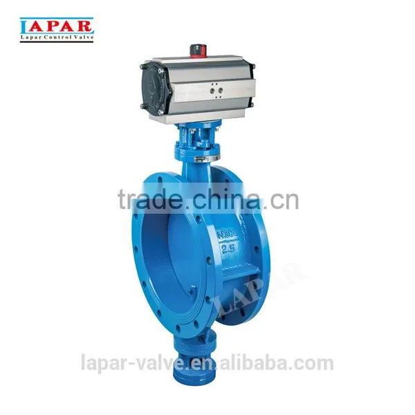 LAPAR Butterfly Damper Valve With Pneumatic Actuator